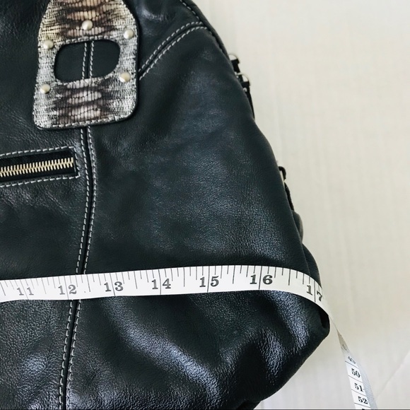 Charlie Lapson black leather satchel shoulder bag‎ - Picture 8 of 9